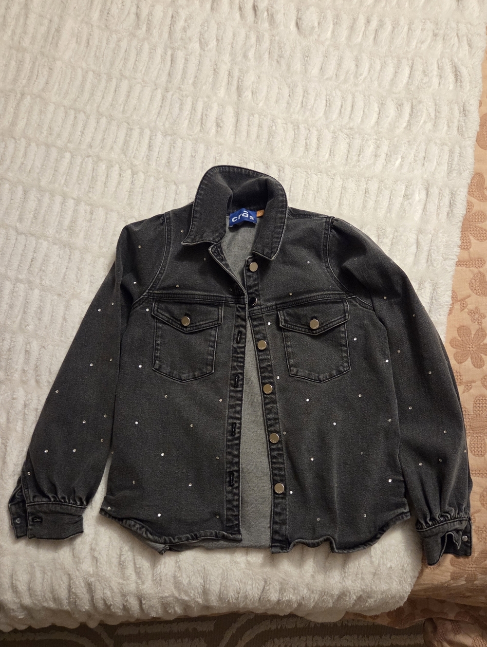 Women’s Black Studded Denim Jacket